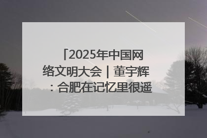 2025年中国网络文明大会｜董宇辉：合肥在记忆里很遥远也很亲切