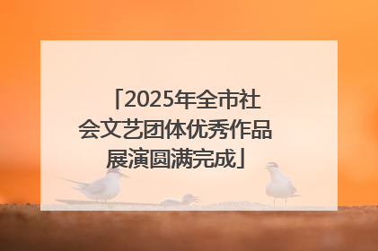2025年全市社会文艺团体优秀作品展演圆满完成