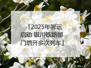 2025年暑运启动 银川铁路部门增开多次列车