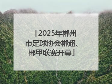 2025年郴州市足球协会郴超、郴甲联赛开幕