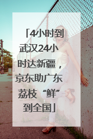 4小时到武汉24小时达新疆，京东助广东荔枝“鲜”到全国