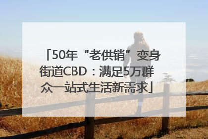 50年“老供销”变身街道CBD：满足5万群众一站式生活新需求