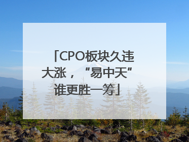 CPO板块久违大涨，“易中天”谁更胜一筹