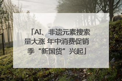 AI、非遗元素搜索量大涨 年中消费促销季“新国货”兴起